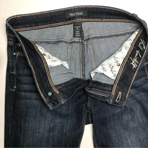 ⭐️NEW⭐️White House Black Market (WHBM) The Slim Leg Blue Jeans - Picture 4 of 10